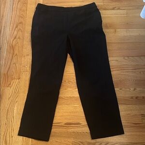 Alfred Dunner Black Cropped Straight-Leg Pants